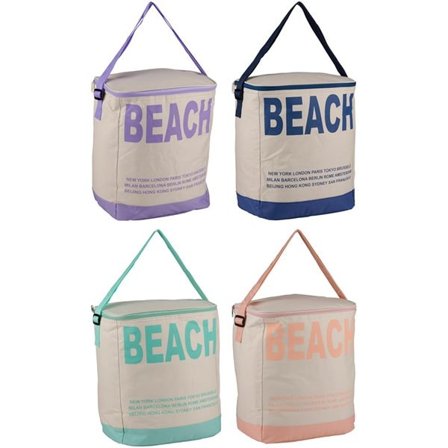 Strandkjølebag i slitesterk polyester