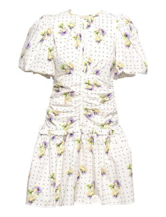 Festive Cotton Mini Dress Dresses Party Dresses Multi/mønstret By Ti Mo