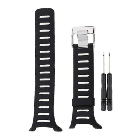 Kumirannekkeet Suunto T1 T1c T3 T3c T3d T4c T4d kelloille, Musta