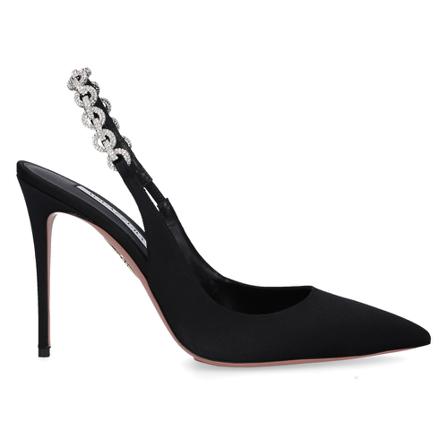 Aquazzura Pumps Love Link 105 textile Sort, Dame, Størrelse: 37 1/2 EU