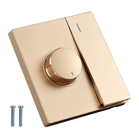 220V Universal Takfläkt Hastighetskontroll Väggknapp Dimmer Switch Steglösa växlar Fläkthastighetsjustering