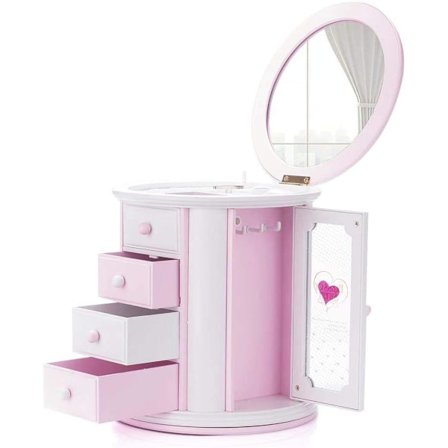 Pige Musical Smykkeskrin Halskæde Opbevaringskasse Kvinder Børn Mus