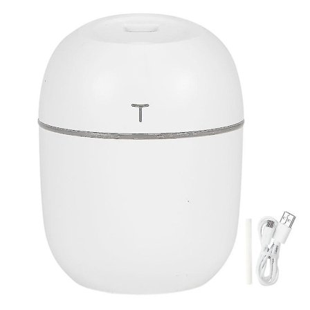 220ml Skrivbords USB-driven Mini Luftfuktare För Hemmakontor Sovsal Bil Användning Vit