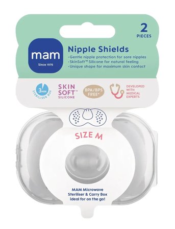 MAM Nipple Shields Size M 2P - White - M