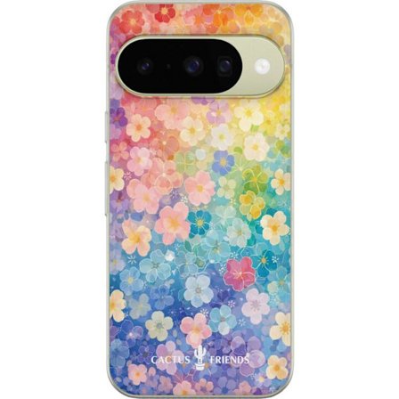 Yhteensopiva Puhelinkuori Google Google Pixel 10 Cactus and Friends – RainbowBloom