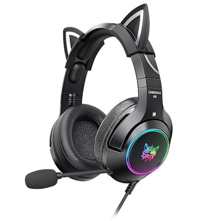 Gaming Headset With Gel Cat Ears Compatible With Xbox One, Ps4, Ps5, Pc