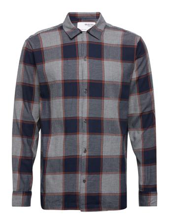 Slhrelaxress Shirt Ls Check W Skjorta Casual Multi/mönstrad Selected Homme