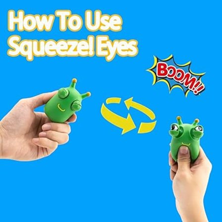 2-pack Roliga Gräshoppa Kläm-leksaker - Fantastiska Känsel-leksaker