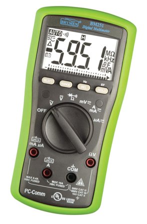 Elma BM251s Multimeter med batteri 2x1,5V LR03, Måleinstrumenter