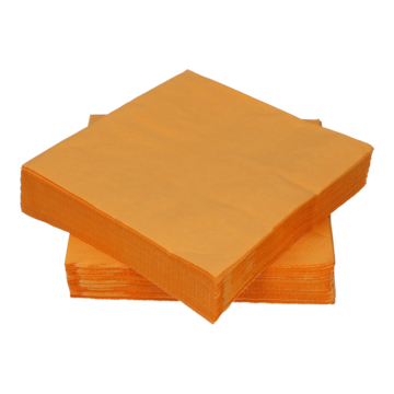 Serviett 3-Lags Oransje 33x33C