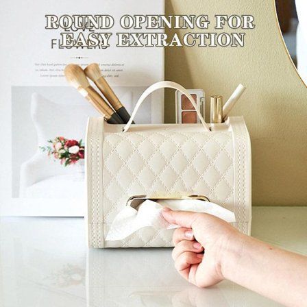 IC Vävnadslåda i Väskaform med Förvaring för Kontorsbord i Vardagsrummet