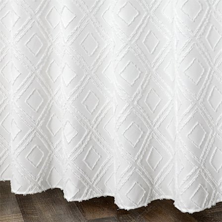 Vattentätt duschdraperi för badrum, vit