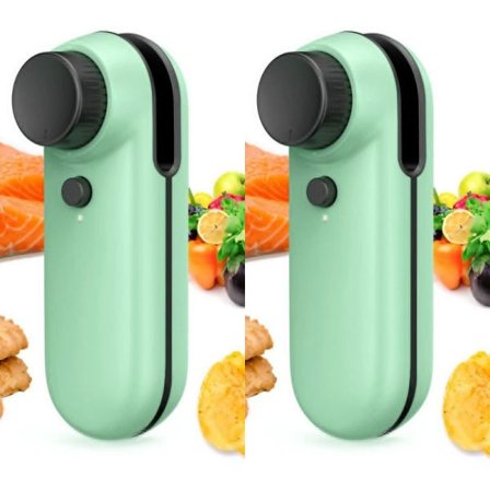 2ST Återförslutare med Cutter Heating Sealers GRÖN