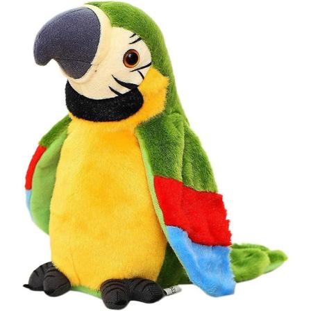 2024, søteste snakkende papegøye leketøy Mimicry Pet Talking Plush Toy Gjenta hva du sier Vinkende vinger Elektronisk opptak Fuglelek Stuffed Animal 