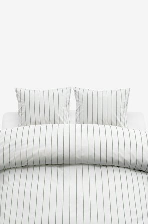 Borganäs of Sweden - Påslakanset Saga Dubbel - Grön - Påslakanset - 220X210 - Från Homeroom