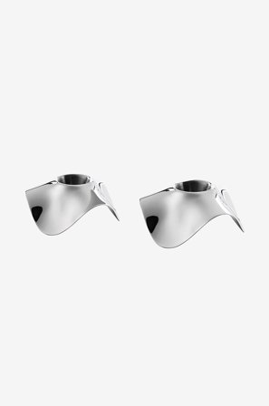 Robert Welch - Ljusstake Drift höjd 3,5 cm 2-pack - Silver - Ljusstakar & lyktor - Från Homeroom
