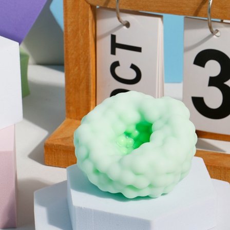 2 stk. Ice Skin Håndlagde Klembare Baller Stress Relief Leker for Barn (Inkluderer Luftpumpe)