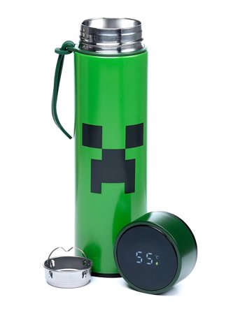 Puckator Hot & Cold Digital Thermometer Bottle Grön