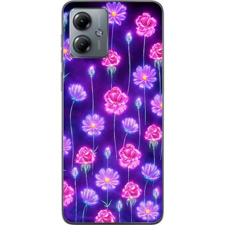 Kompatibelt Mobildeksel til Motorola Moto G14 Bloom Reverie Electric Petals