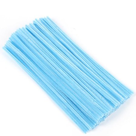 100 Stykke Piberensere, Chenille Tråd 6mm x 30cm, Piberensere til Håndværk DIY Håndværksprojekter Chenille Tråd