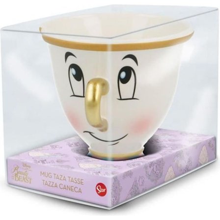 Mugg - Original 3D - Beauty and the Beast - Beige - Barn - Keramik