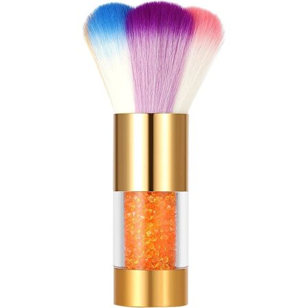 Nagelborste för akrylnaglar, borste för borttagning av akrylnaglar, färgglad borste för borttagning av dopppulver