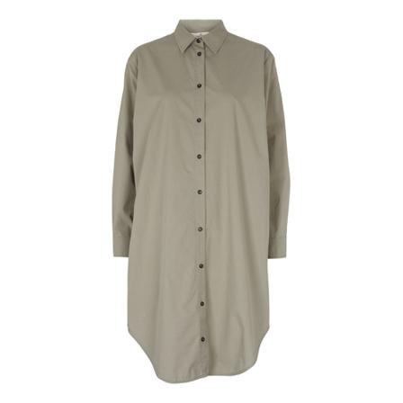 Basic Apparel Vilde Loose Shirt Kjole Grå, Dame