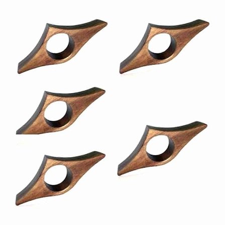 Massiivipuinen kirjatuki, puinen kirjanmerkki peukalokahvalla, kirjan lisävaruste, lahja lukijalle, pähkinän värinen