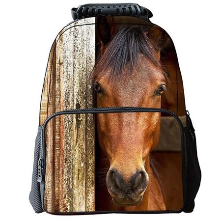 3d Horse Print Unisex Backpack