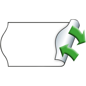 Prisetiketter Meto avtagbara 22x12mm Vit