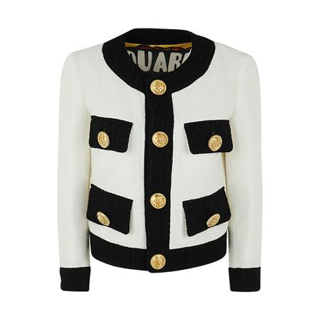Dsquared2 Jacket , Wit , Dames , Maat: S
