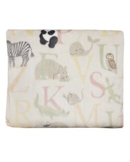 Fleecepledd ABC 130x150 cm Lin