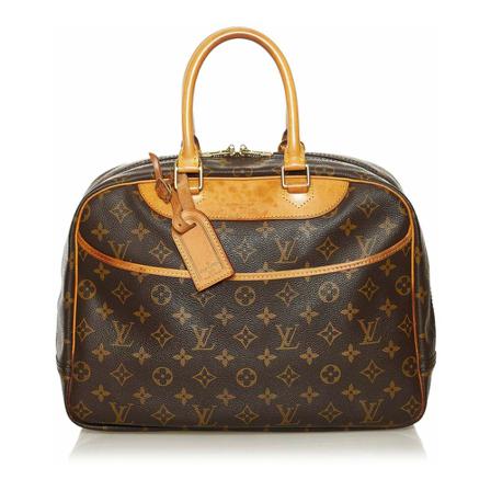 Louis Vuitton Vintage, Pre-owned Bag Bruin, Dames, Maat:ONE Size,Canvas