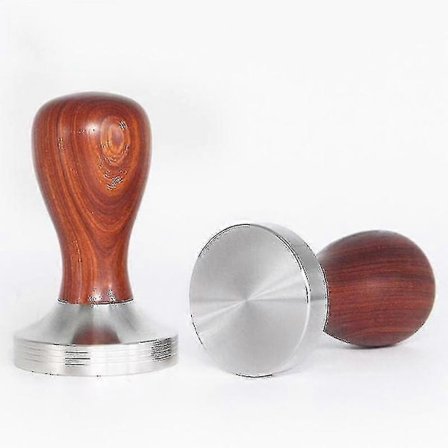 49,7 mm Kaffetamper V4 - Fjeder Tamper - Espresso Tamper med Pude til Rok Espresso
