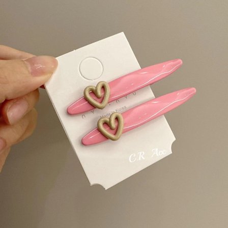 2 stk./sett Hårklype Hårnål ROSA