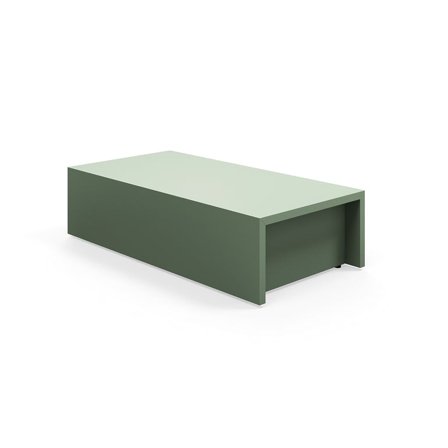 Tiered stage seating module TOGETHER, 800x400x200 mm, dark green
