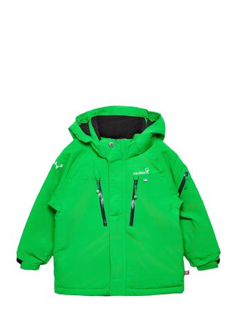 Helicopter Winter Jacket Kids Frostpink 86/92 Outerwear Snow/ski Clothing Snow/ski Jacket Grøn ISBJÖRN Of Sweden