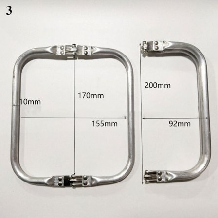 Kiss Lukkehåndtak Metall Veske Ramme Håndtak 200X92MM