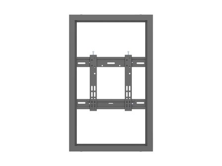 Multibrackets M Pro Series - innhegning - lav profil - for digitalt skiltingspanel - liten - svart