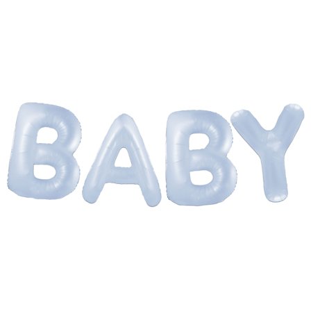 Ballonggirlang Baby Pastellblå
