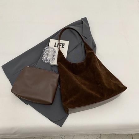 Skulderveske vintage skulderveske, høst og vinter retro mote stor kapasitet veske, håndveske (1 stk), for kvinner, shopper veske håndveske coffee