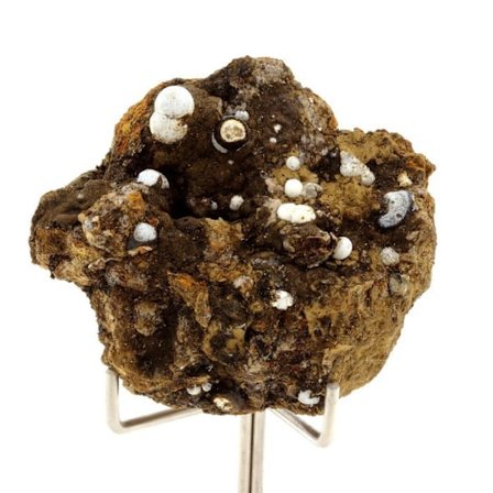 Stenar och mineraler. Lussatit (Opal-CT). 161,8 cent. Puy de la Bourrière, Puy-de-Dôme, Frankrike. Ultra sällsynt.