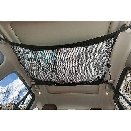 Bagagenet til bil til opbevaring, bagagenet til biltag, bagagenet til biltag universal nettaske til biler med fire tagarmlæn (sort)