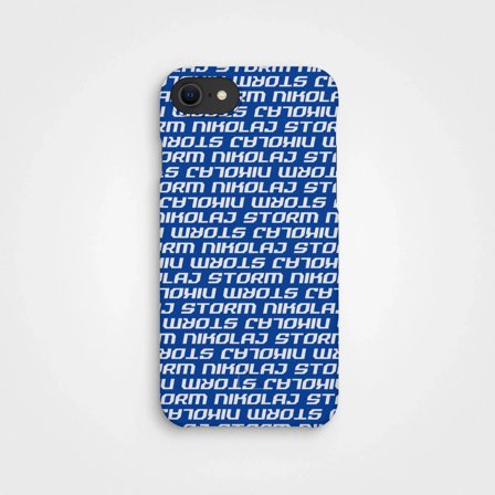 Sustainable Phone Case Nikolaj Storm, Logo, Plant Based, iPhone 6 7 8 SE
