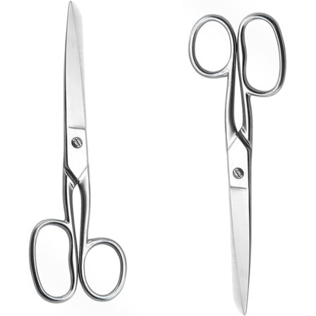 Ultra Office smidda saxar, kraftiga syssaxar, 7" saxar i rostfritt stål för hantverksskärning av tyg läder canvas denim papper (1 st)