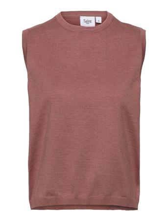 Milasz Vest Vests Knitted Vests Lyserød Saint Tropez