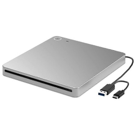 Extern 3D Blu Ray DVD-enhet, USB 3.0 och Type-C Blu Ray CD DVD-enhetsspelare Ultra Slim Slot-in CD