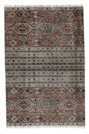 103X156 Dywan Shabargan Nowoczesny Czarny/Brunatny (Wełna, Afganistan) Carpetvista
