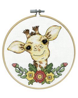 Broderikit Tavla Giraff - Design Works Crafts