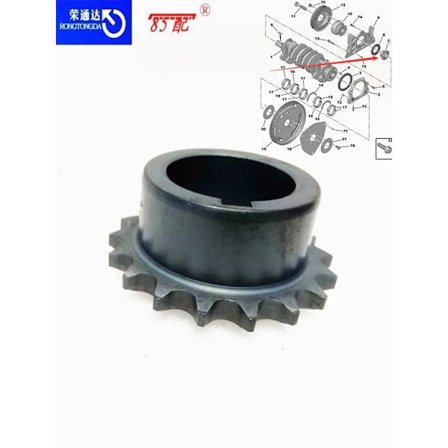 Moottoriöljypumpun vetopyörä 051383 Peugeot 206/207/301/307/308/2008 malleihin Citroen C2/C3/C4/Picasso/Elysee ajoituksen välikappale